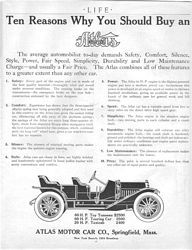1910 Atlas Cars