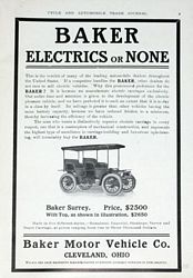 1905 Baker Electric Cars