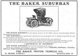 1906 Baker Electric Cars