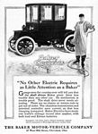 1911 Baker Electric Cars