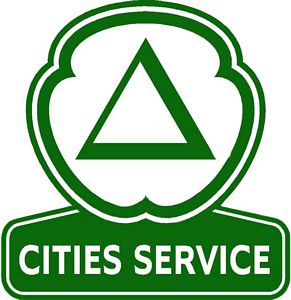 Cities Service Ethyl  Gasoline Vinyl Decal Gas Pump Signs