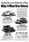 1951 Willys Overland Willys-Knight Jeep Truck Company Classic Ads