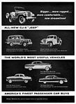 1955 Willys Overland Willys-Knight Jeep Truck Company Classic Ads
