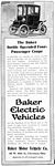 Baker Electric Motor Vehicle Company Car Classis Ads