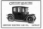 Century  Electric Automobile Company Classic Ads