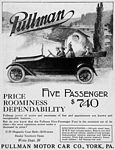 Pullman Motor Car Corporation Classic Cae Ads