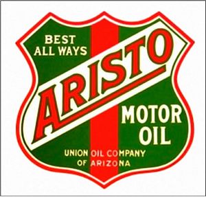 Aristo Gasoline Vinyl Decal Gas Pump Signs