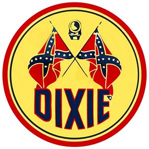 Dixie Ethyl  Gasoline Vinyl Decal Gas Pump Signs
