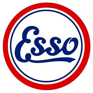 Esso Gasoline Vinyl Decal Gas Pump Signs