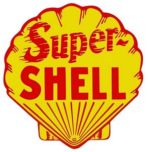 Shell Gas Gasoline Vinyl Decal Gas Pump Signs