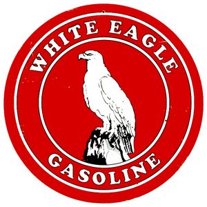 White Eagle Gas Gasoline Vinyl Decal Gas Pump Signs