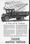 1920 Paige Motor Truck Company Classic Ad