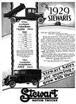 1929 Stewart Motor Trucks Classic Ads