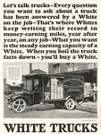 1927 The White Company - White Trucks Classic Ads