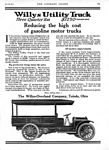 1918 Willys Overland Willys-Knight Jeep Truck Company Classic Ads